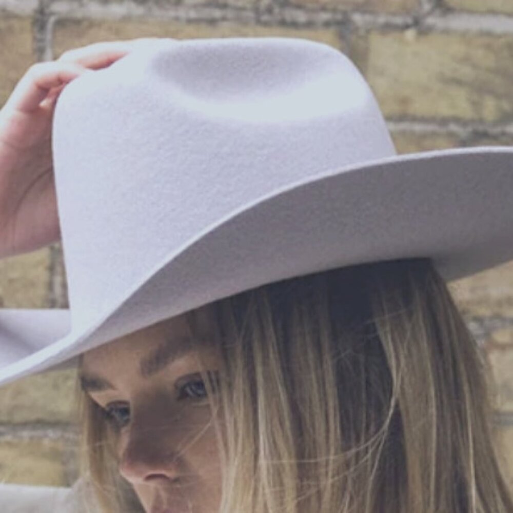 Gigi Pip Teddy Lavender Cowboy hat
